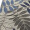 Homeroots 3 x 4 ft. Gray & Blue Leaves Indoor & Outdoor Area Rug 384868 - alternate 3